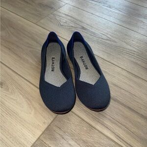 Rothy's Navy Knit Slip-On Ballet Flats